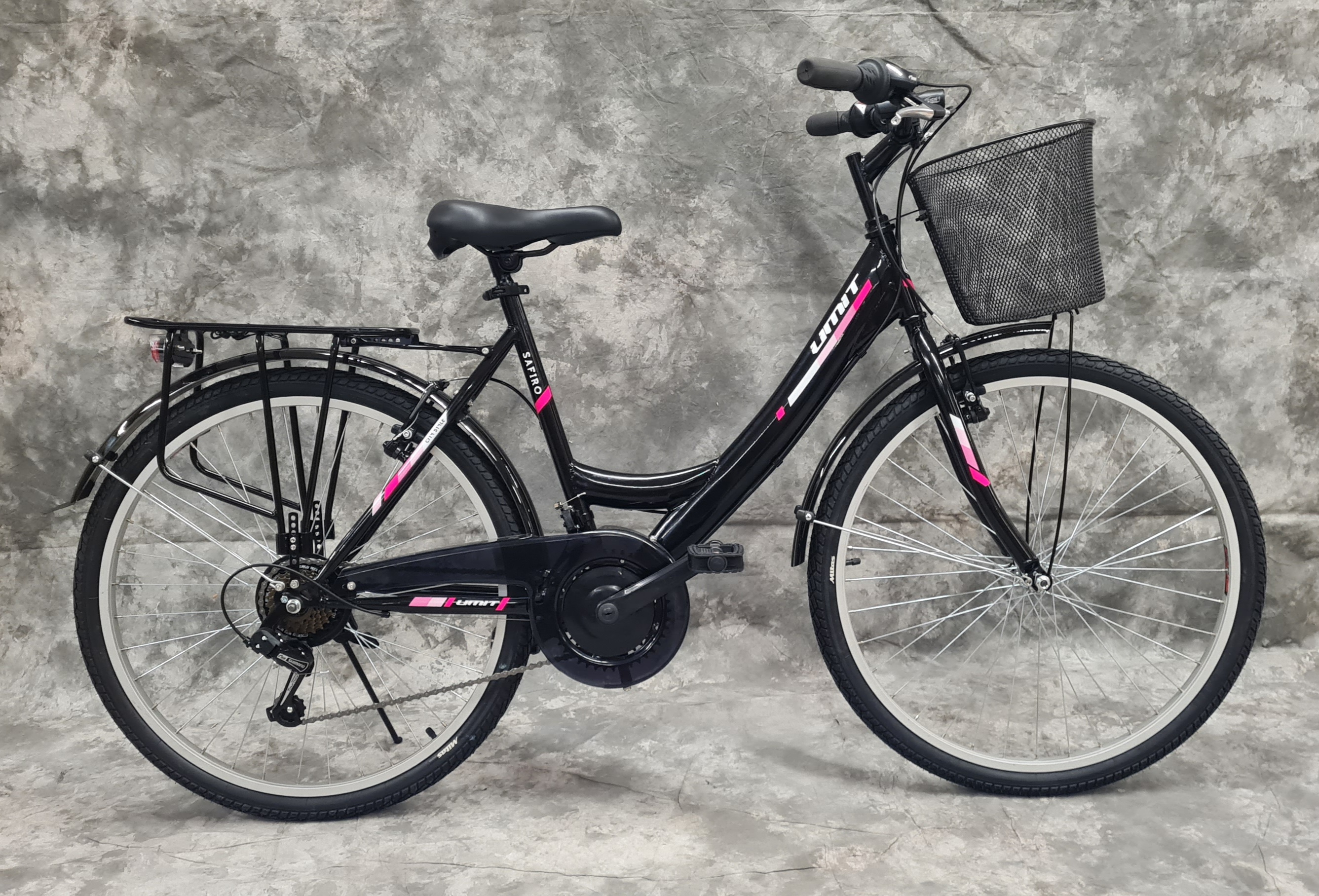 26 ZOLL DAMEN CITYRAD 21-GANG SHIMANO SCHALTUNG & LICHT & KORB NEU  2608-SCHWARZ | eBay.de